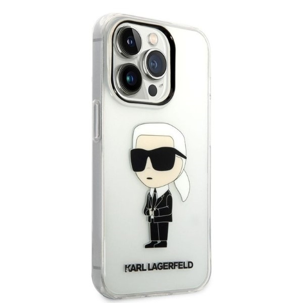 Karl Lagerfeld Ikonik Karl case for iPhone 14 Pro - transparent