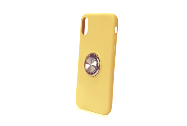 SILICONE RING CASE IPHONE 7 PLUS / 8 PLUS YELLOW