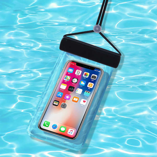 WATERPROOF PHONE CASE 115 MM X 220 MM POOL BEACH BAG BLACK