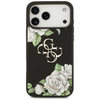 Etui Guess Grained Roses & Big 4G Logo   do iPhone 17 Pro Max czarny