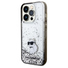 Etui Karl Lagerfeld Liquid Glitter Choupette na iPhone 14 Pro - przezroczyste