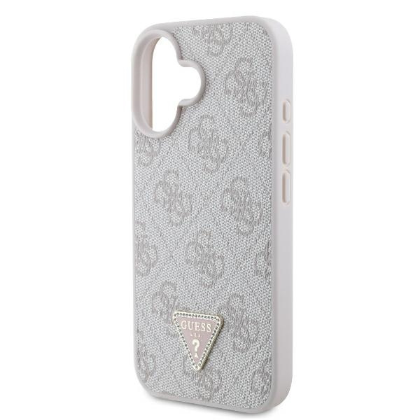 Guess GUHCP16SP4TDSCPP iPhone 166.1" różowy/pink hardcase Leather Metal Logo Strass Crossbody