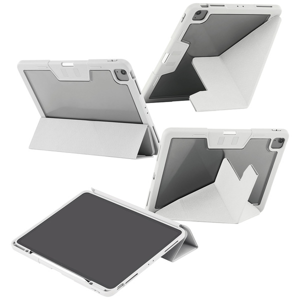 Etui Care by PanzerGlass Y fold do iPad  Air 13" (2024/2025) jasnoszary