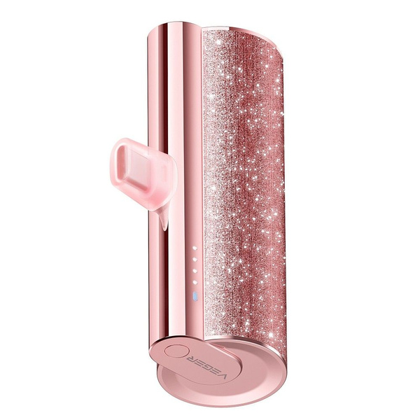 VEGER powerbank 5000 mAh z wbudowanym złączem Lightning PD QC3.0 2,4A 12W PlugOn (W0573P) rózowy