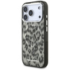 Etui Karl Lagerfeld IML Leopard Pattern  MagSafe do iPhone 17 Pro brązowy