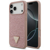 Etui Guess Rhinestone Triangle Logo do   iPhone 17 Pro Max różowy