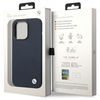 Etui BMW Silicone Metal Logo MagSafe na iPhone 14 Pro Max - granatowe
