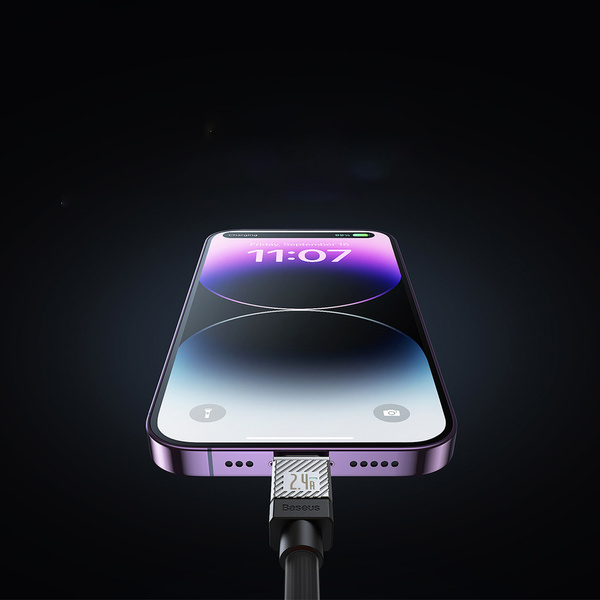 Baseus kabel CoolPlay USB - Lightning 2m 2,4A czarny