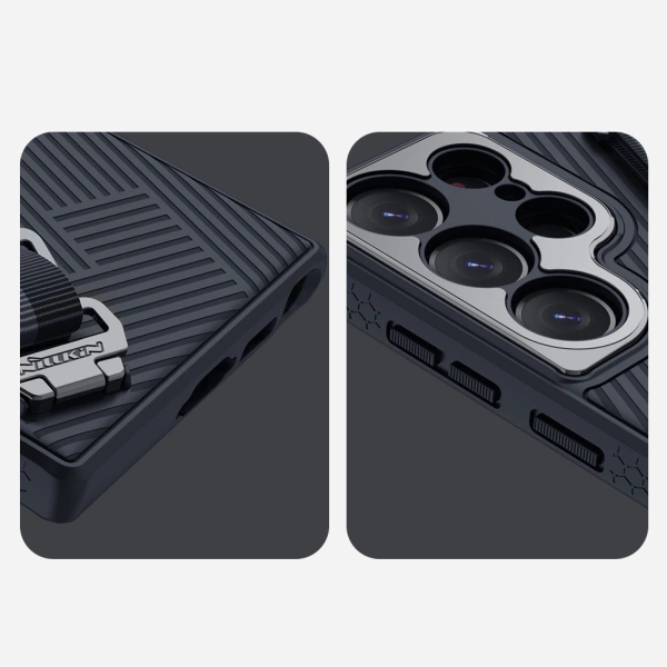 Nillkin Strap Case etui do Samsung Galaxy S23 Ultra pancerny pokrowiec z paskiem na rękę zielone
