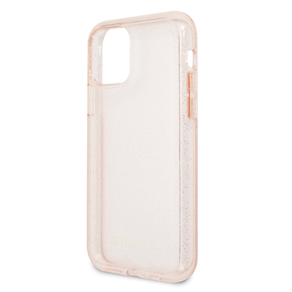 Guess GUHCN58PCGLPI iPhone 11 Proróżowy/pink hard case Glitter