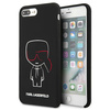 KARL LAGERFELD KLHCI8LSLKCBK IPHONE 7/8 PLUS HARDCASE CZARNY/BLACK SILICONE KARL ICONIC