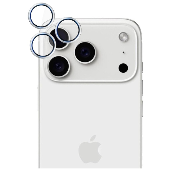 Ochrona na obiektyw aparatu 3MK HARDY    Lens Protection Pro do Apple iPhone 17 Pro / 17 Pro Max srebrny