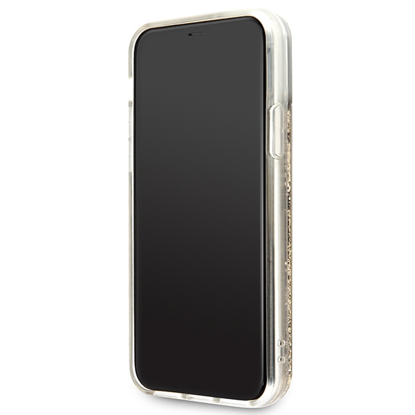 Guess GUOHCN61GLHFLGO iPhone 11 / Xr6,1" gold/złoty hardcase Glitter Charms