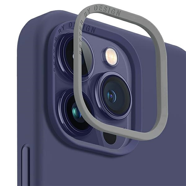 Etui Uniq Lino na iPhone 14 Pro Max - purpurowe