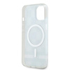 DKNY DKHMP14SHCPTSK iPhone 14 / 15 / 136.1" czarny/black hardcase IML Checkered Mono Pattern & Printed Stripes MagSafe