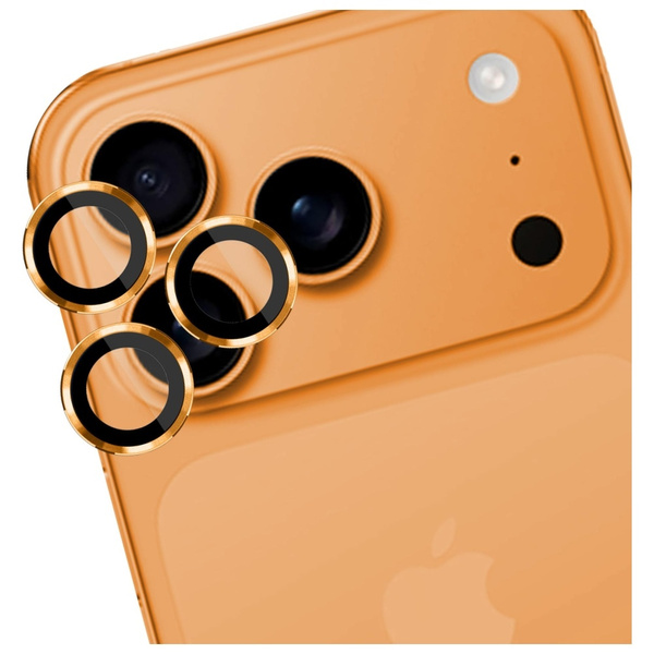 Ochrona na obiektyw aparatu 3MK Lens     Protection Pro do Apple iPhone 17 Pro / 17 Pro Max pomarańczowy