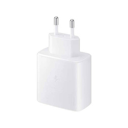 Ładowarka sieciowa TYP-C 45W Power Delivery PD biały + KABEL USB TYP-C DO TYP-C 2A BIAŁY USB 3.0 PD USB-C