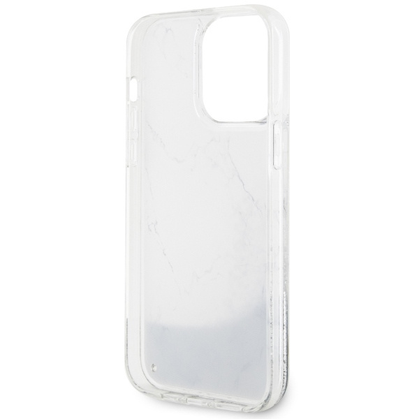 Guess GUHCP14XLCSGSGH iPhone 14 Pro Max6.7" biały/white hardcase Liquid Glitter Marble