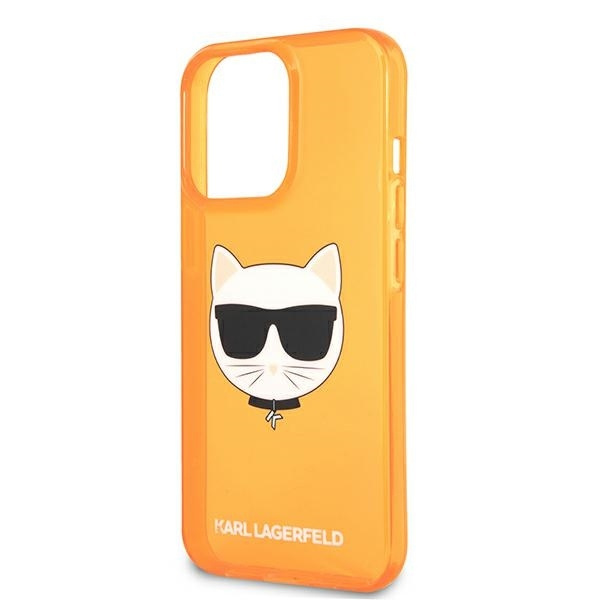 KARL LAGERFELD KLHCP13LCHTRO IPHONE 13 PRO / 13 6.1 "ORANGE / ORANGE HARDCASE GLITTER CHOUPETTE FLUO