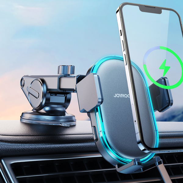 JOYROOM CAR HOLDER WITH 15W INDUCTIVE CHARGER FOR DASHBOARD BLACK (JR-ZS299)