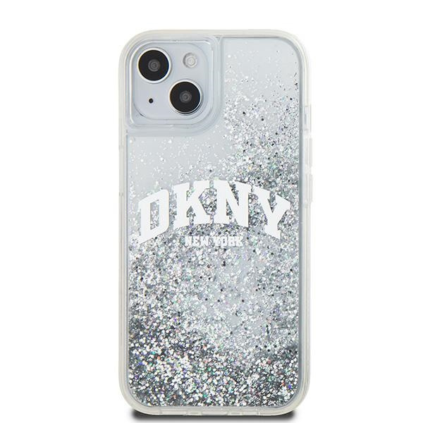 DKNY DKHCP15SLBNAET iPhone 15 / 14 / 136.1" biały/white hardcase Liquid Glitter Big Logo