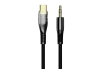 JELLICO kabel B21 USB-C - JACK 3.5MM 1.2M Czarny