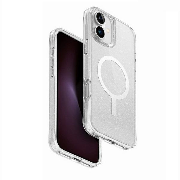 UNIQ etui LifePro Xtreme iPhone 16 Plus 6.7" Magclick Charging przezroczysty/tinsel lucent