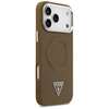 Etui Guess Triangle Logo MagSafe do      iPhone 17 Pro Max brązowy
