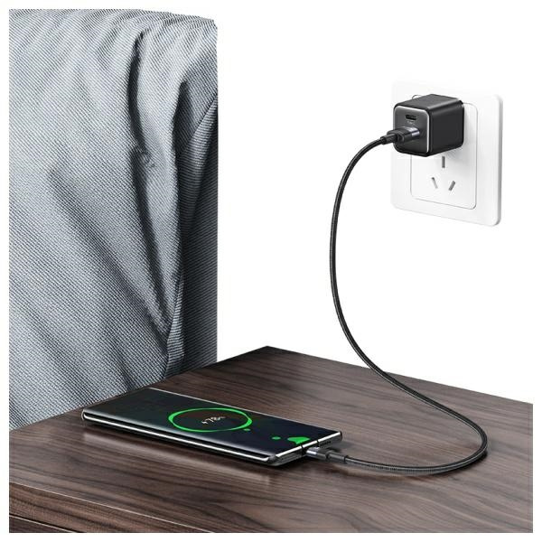 USAMS Kabel USB-A na USB-C 3A 1,2m        Aluminum Alloy Data Cable SY Series SJ718USB01 (US-SJ718)