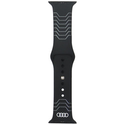 Pasek Audi Geometric Pattern Silicone    Watch Strap do Apple Watch 40/41/42mm czarny