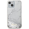 Guess GUHCP14SLCSGSGH iPhone 14 / 15 /13 6.1" biały/white hardcase Liquid Glitter Marble