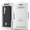 DKNY DKHMS24SPSHRPSK S24 S921czarny/black hardcase Leather Pattern Metal Logo MagSafe