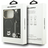 Etui Karl Lagerfeld Big Strap Choupette  Metal Logo MagSafe do iPhone 17 Pro Max czarny