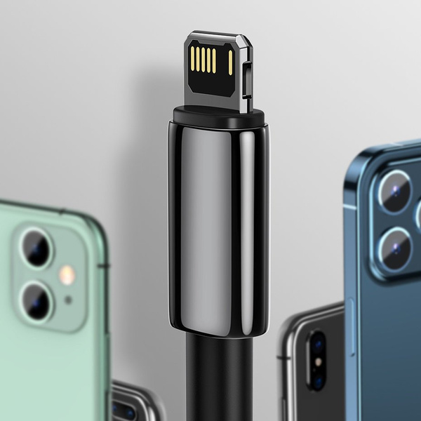 Baseus Tungsten kabel USB - Lightning 2,4 A 2 m czarny (CALWJ-A01)