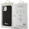 Guess GUHCP15SSMBSLK iPhone 15 / 14 / 13 6.1" czarny/black hardcase Silicone Script Metal Logo & Frame