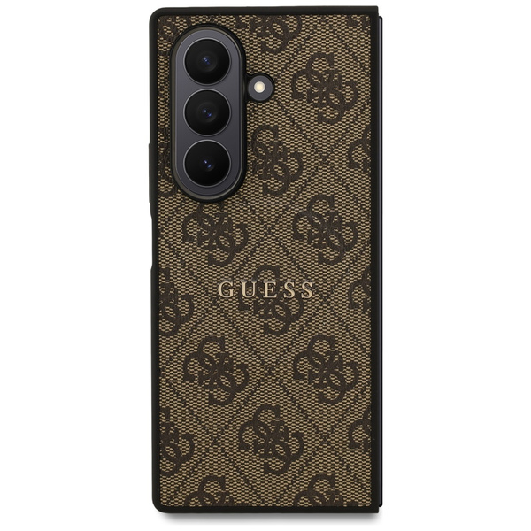 Etui Guess 4G Classic MagSafe do Samsung Galaxy Z Fold7 brązowy
