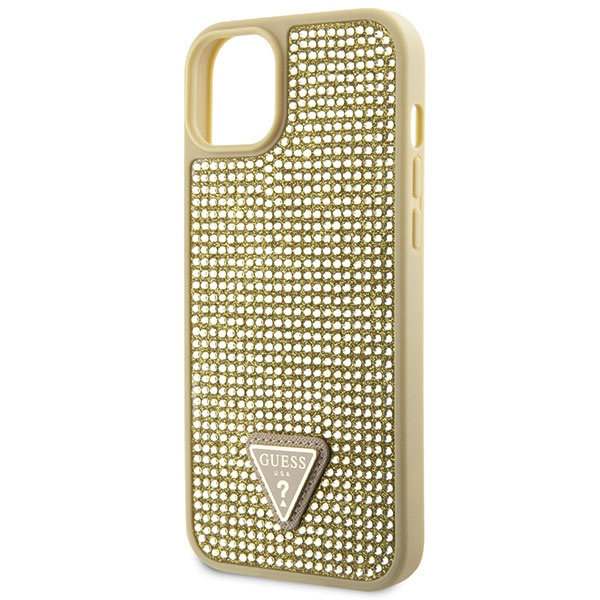 Guess GUHCP14MHDGTPD iPhone 14 Plus / 15 Plus 6.7" złoty/gold hardcase Rhinestone Triangle