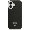 Etui Guess Grained Triangle Logo MagSafe do iPhone 17 czarny