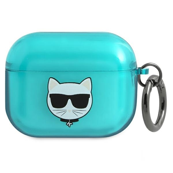 KARL LAGERFELD KLAPUCHFL AIRPODS PRO COVER BLUE/BLUE CHOUPETTE