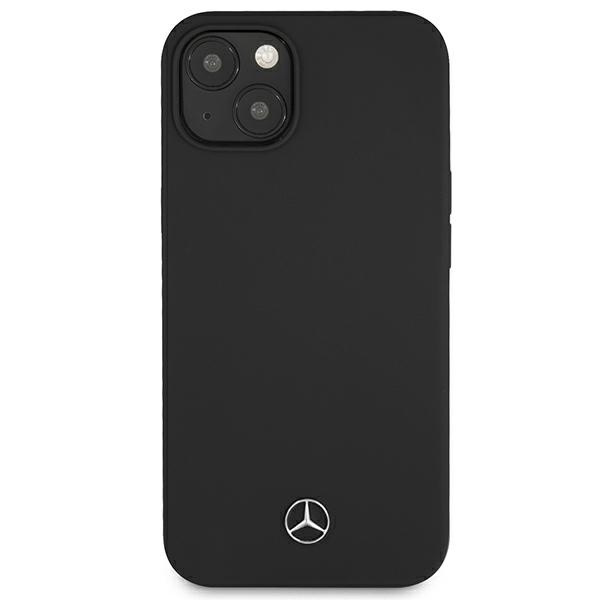 Etui Mercedes Silicone Line na iPhone 13 mini - czarne