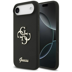Etui Guess Silicone Big 4G Script do     iPhone Air czarny