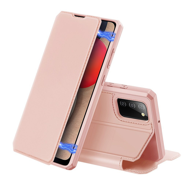 DUX DUCIS SKIN X BOOKCASE TYPE CASE FOR SAMSUNG GALAXY A02S EU PINK