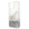 Guess GUHCP12SGLVSSI iPhone 12 mini5,4" srebrny/silver hardcase Glitter Vintage Script
