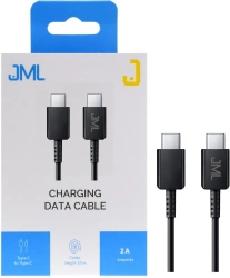 JML CD-118 USB-C/USB-C cable - 2A 1M - BLACK