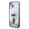Etui Karl Lagerfeld Liquid Glitter Ikonik do iPhone 15 - przezroczyste