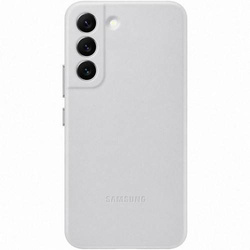 CASE SAMSUNG LEATHER COVER GALAXY S22, LIGHT GRAY