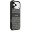 Etui DKNY Repeat Texture Pattern with    Tonal Stripe do iPhone 17 Pro Max czarny