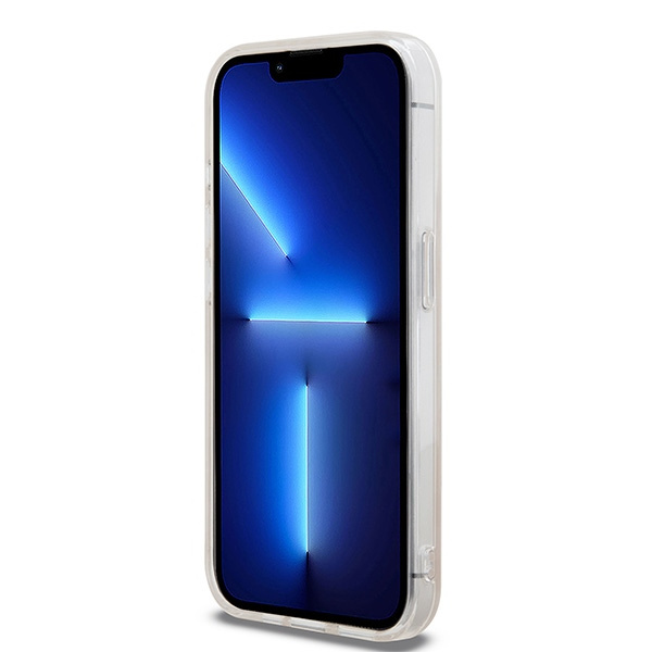 DKNY DKHMP15LHCPTSP iPhone 15 Pro6.1" różowy/pink hardcase IML Checkered Mono Pattern & Printed Stripes MagSafe