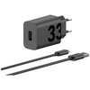 Ładowarka sieciowa Motorola TurboPower 33W USB-A z kablem USB-A do USB-C 1m czarny
