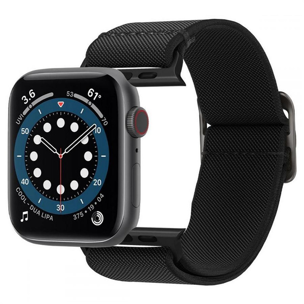 Pasek Spigen Fit Lite na Apple Watch 4/5/6/7/8/9/SE/Ultra (42/44/45/49 mm) - czarny